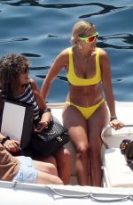 RITA ORA in Yellow Bikini in French Riviera 07/03/2018