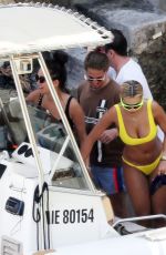 RITA ORA in Yellow Bikini in French Riviera 07/03/2018