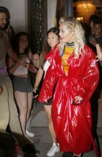 RITA ORA Leaves Her Hotel in Barcelona 07/21/2018