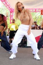 RITA ORA Performs at Flamingo Go Pool in Las Vegas 07/13/2018
