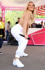 RITA ORA Performs at Flamingo Go Pool in Las Vegas 07/13/2018