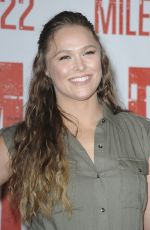 RONDA ROUSEY at Mile 22 Photocall in Los Angeles 07/28/2018