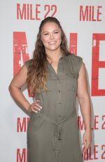 RONDA ROUSEY at Mile 22 Photocall in Los Angeles 07/28/2018