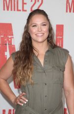 RONDA ROUSEY at Mile 22 Photocall in Los Angeles 07/28/2018