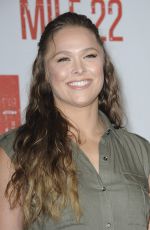 RONDA ROUSEY at Mile 22 Photocall in Los Angeles 07/28/2018