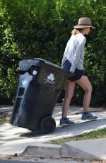 ROSE BYRNE at a Trash Bins in Los Angeles 07/12/2018
