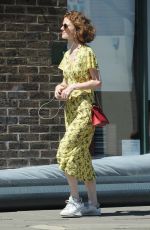 ROSE LESLIE Out and About in London 07/02/2018