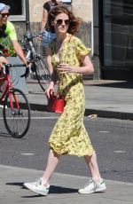ROSE LESLIE Out and About in London 07/02/2018