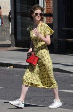 ROSE LESLIE Out and About in London 07/02/2018