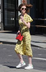 ROSE LESLIE Out and About in London 07/02/2018