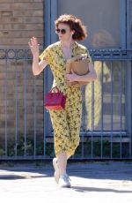 ROSE LESLIE Out and About in London 07/02/2018