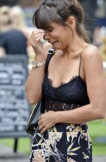 ROXANNE PALLETT Filming a Special Feature for Her FM Breakfast Radio Show in York City 07/18/2018