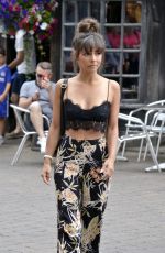 ROXANNE PALLETT Filming a Special Feature for Her FM Breakfast Radio Show in York City 07/18/2018