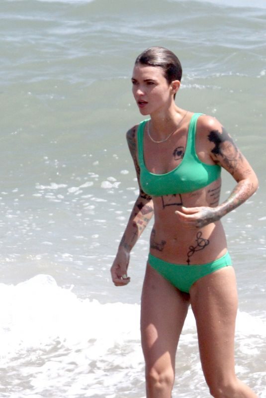 RUBY ROSE in Bikini at a Beach in Malibu 07/11/2018