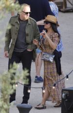 SALMA HAYEK Out and About in Barcelona 06/29/2018