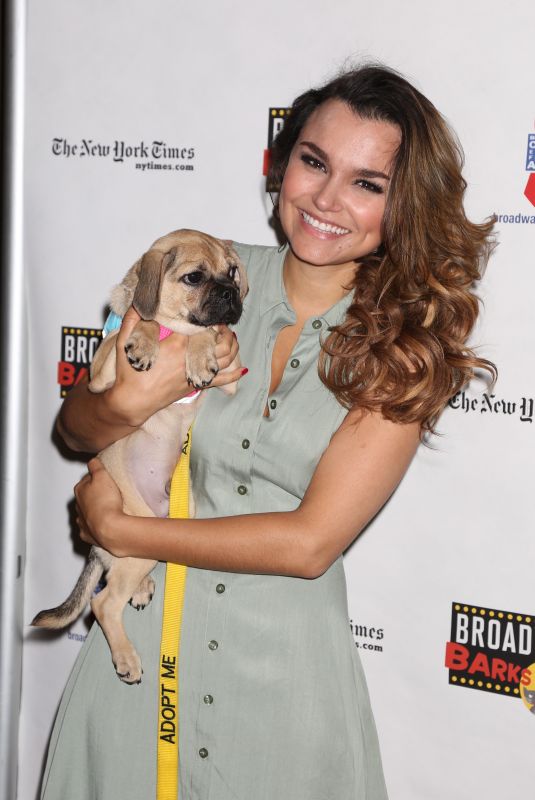 SAMANTHA BARKS at 20th Annual Broadway Barks Animal Adoption Event in New York 07/14/2018