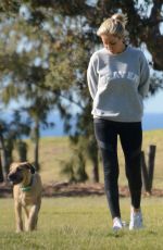 SAMANTHA X Out with Her Dogs in Bondi 07/22/2018
