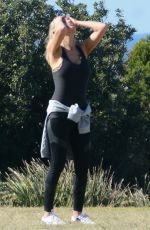 SAMANTHA X Out with Her Dogs in Bondi 07/22/2018