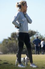 SAMANTHA X Out with Her Dogs in Bondi 07/22/2018