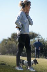SAMANTHA X Out with Her Dogs in Bondi 07/22/2018