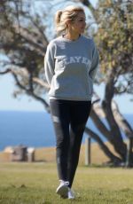 SAMANTHA X Out with Her Dogs in Bondi 07/22/2018