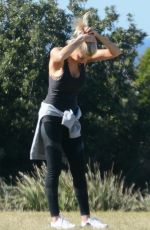 SAMANTHA X Out with Her Dogs in Bondi 07/22/2018