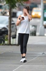 SARA SAMPAIO Heading to a Gym in New York 07/15/2018