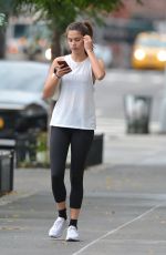 SARA SAMPAIO Heading to a Gym in New York 07/15/2018