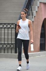 SARA SAMPAIO Heading to a Gym in New York 07/15/2018