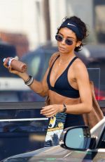 SARAH HYLAND Leaves a Gym in Los Angeles 07/25/2018