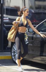 SARAH HYLAND Leaves a Gym in Los Angeles 07/25/2018