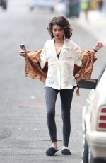 SARAH HYLAND on the Set of The Wedding Year in Los Angeles 07/09/2018