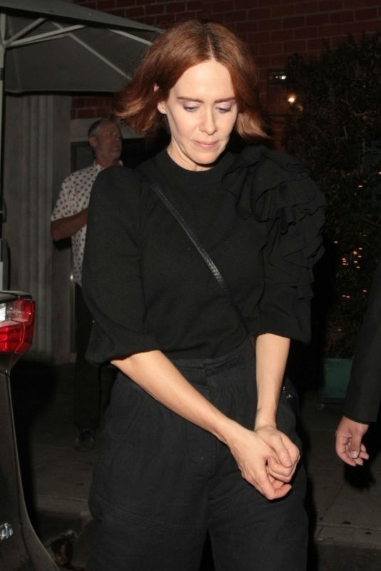 SARAH PAULSON Arrives at Sandra Bullock