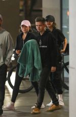 SELENA GOMEZ and Caleb Stevens Night Out in Los Angeles 07/27/2018