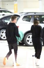 SELENA GOMEZ and Caleb Stevens Night Out in Los Angeles 07/27/2018