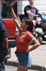 SELENA GOMEZ on the Set of The Dead Don