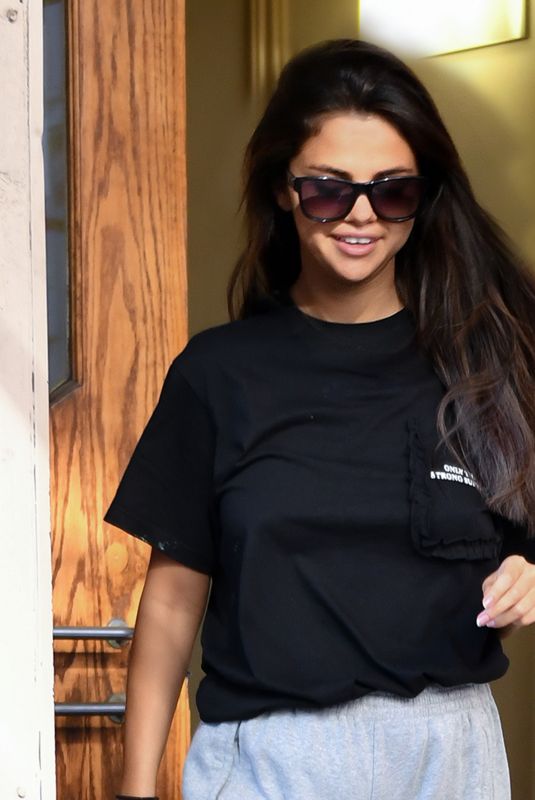 SELENA GOMEZ Out Shopping in New York 07/10/2018