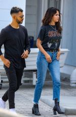 SELENA GOMEZ Shopping at a Mall in Santa Monica 07/29/2018