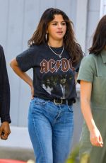 SELENA GOMEZ Shopping at a Mall in Santa Monica 07/29/2018