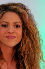 SHAKIRA at a Press Conference in Barranquilla 07/19/2018