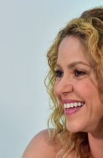 SHAKIRA at a Press Conference in Barranquilla 07/19/2018