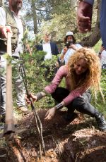 SHAKIRA at Northern Lebanese Mountain Village of Tannourine 07/13/2018
