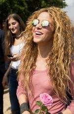 SHAKIRA at Northern Lebanese Mountain Village of Tannourine 07/13/2018