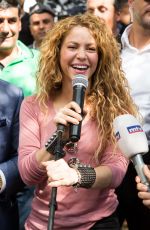 SHAKIRA at Northern Lebanese Mountain Village of Tannourine 07/13/2018
