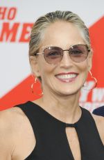 SHARON STONE at The Spy Who Dumped Me Premiere in Los Angeles 07/25/2018