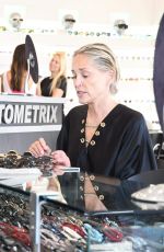 SHARON STONE Out Shopping in Beverly Hills 07/19/2018