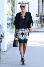 SHARON STONE Out Shopping in Beverly Hills 07/19/2018