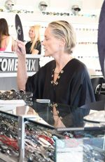 SHARON STONE Out Shopping in Beverly Hills 07/19/2018