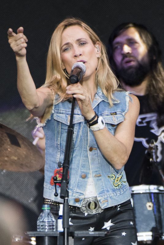 SHERYL CROW Performs at a Concert in Calgary 07/11/2018