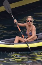 SIENNA MILLER in Bikini at a Boat in Portofino 07/22/2018